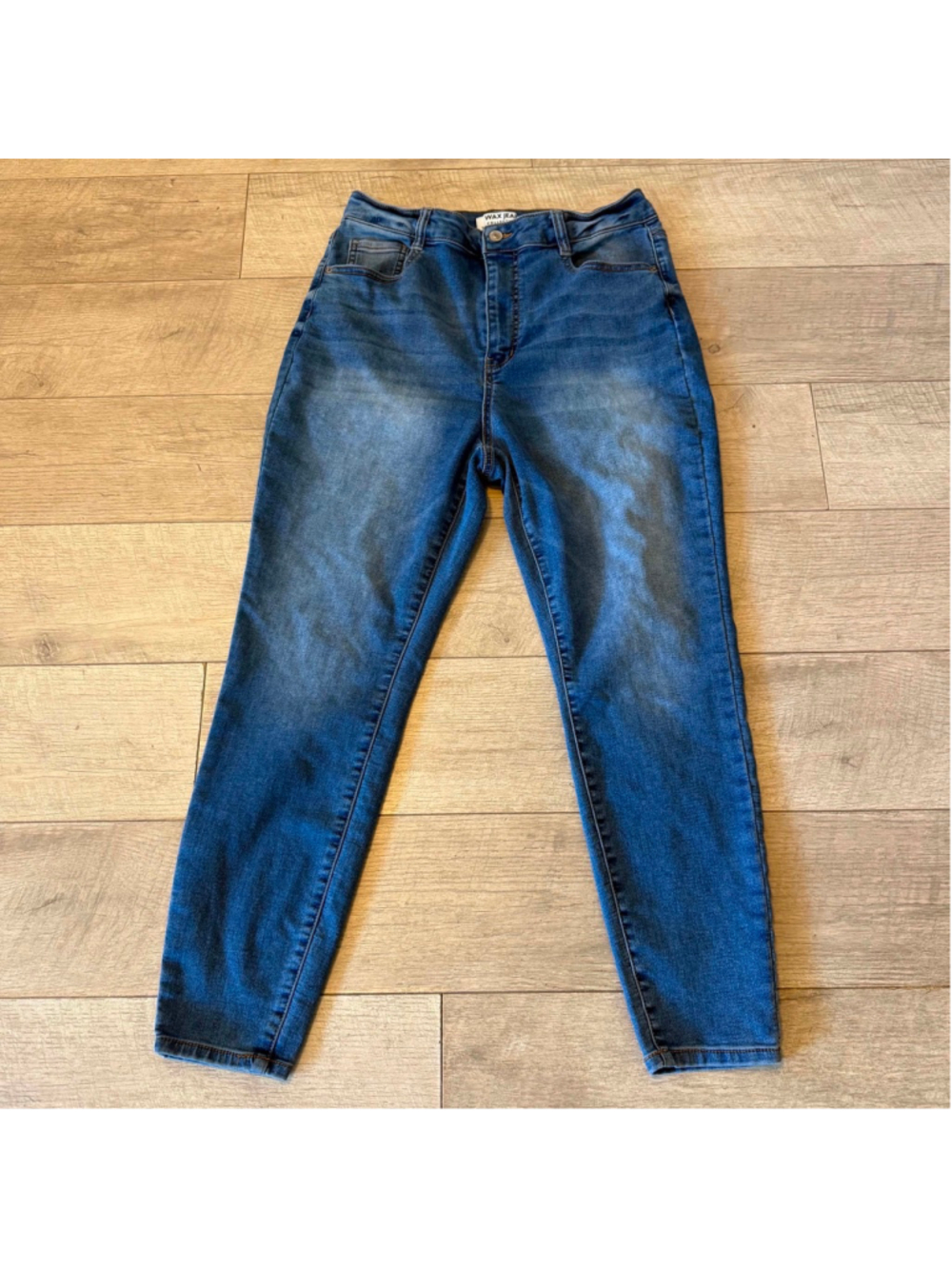 Women's WAX JEAN Blue Skinny Jeans Size 14